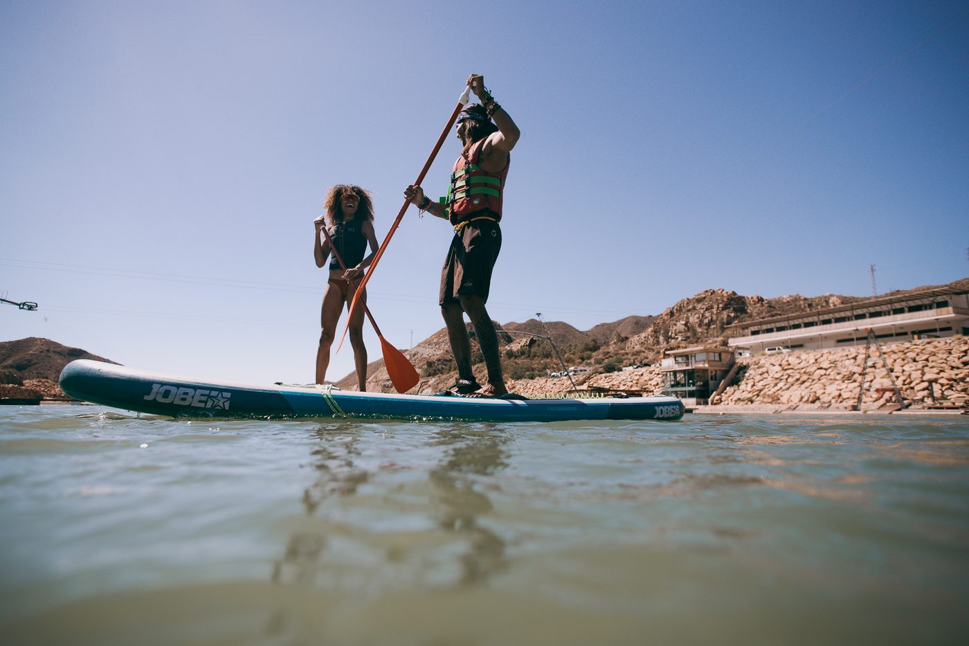 Acción de kayak en el lago de Lunar Almería